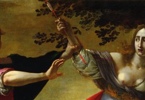 リナルドとアルミダ、c.1630-40キャンバスに油彩、50378 作： Cesare Dandini